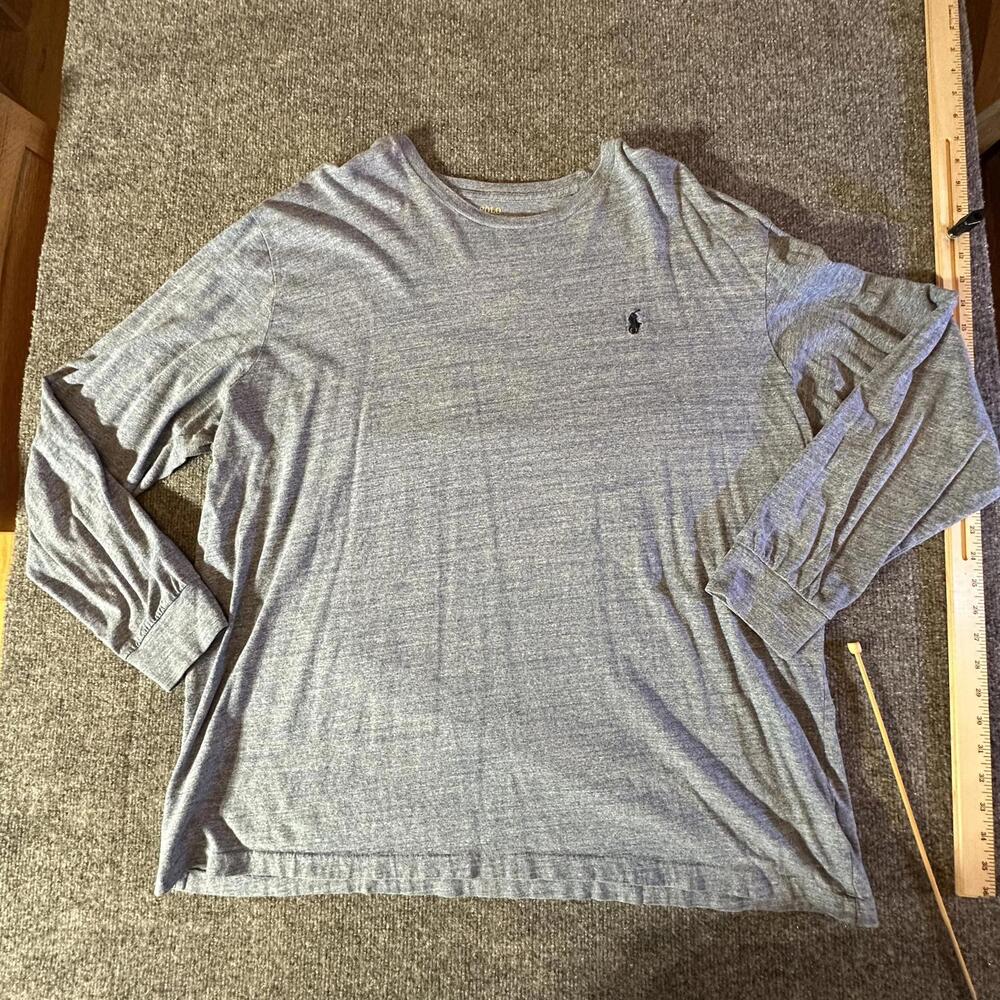 Polo Ralph Lauren Gray Long Sleeve Tee - XXL